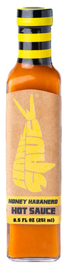 Hank Sauce Honey Habanero Hot Sauce - Habanero/Cayenne Blend with Honey, Garlic & Herbs - 8.5 fl oz (Pack of 1) - Gluten Free