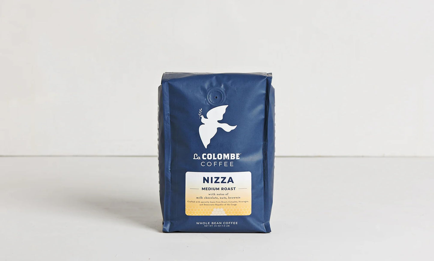 La Colombe Nizza Medium Roast Whole Bean Coffee - Notes Of Milk Chocolate, Nuts & Brownie With Honey-Sweet Roasted Nuttiness, 24