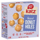 Katz Gluten Free Snacks Donut Holes Variety Pack: Powdered, Glazed, Glazed Chocolate, and Cinnamon. Free of Dairy, Soy, Tree Nut