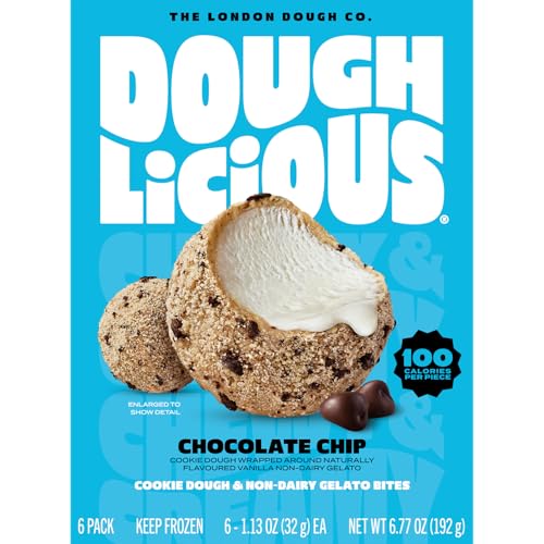 DOUGHLICIOUS Chip Chocolate Cookie Dough & Gelato Bites, 6.77 OZ