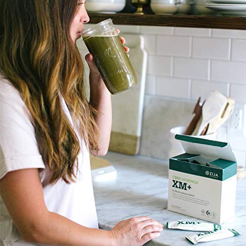 Zija XM+ Moringa Extreme Instant Powder Energy Drink, 8 Pouches, 0.46 oz - Boost Energy & Vitality Naturally