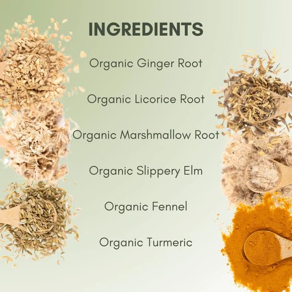 Organic Heartburn Relief Loose Leaf Tea - 2Oz Bag (Approx. 30 Servings) | Full Leaf Tea Co.