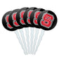 GRAPHICS & MORE NC State Secondary Logo Cupcake Picks Toppers Decoration Set of 6