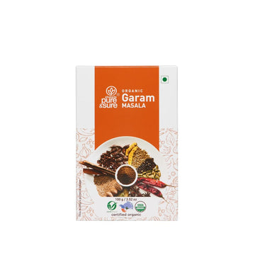 Pure & Sure Organic Garam Masala Powder | Delicious & Aromatic Garam Masala Mix | Curry Masala Powder, 100G