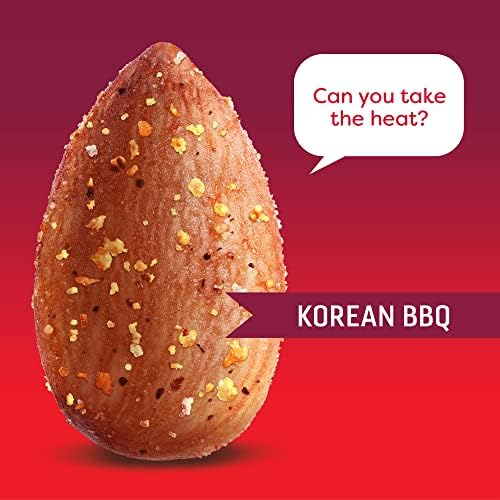 Octonuts Korean BBQ Almonds - 12 Individually Wrapped Snack Packs (1oz Each), Healthy Snacks for Adults and Kids, Non-GMO, Keto