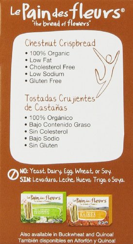 Le Pain Des Fleurs Crispbread, Chestnut, 5.3 Ounce