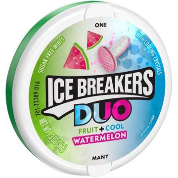 Ice Breakers Duo Watermelon Flavored Mints (Pack Of 4)