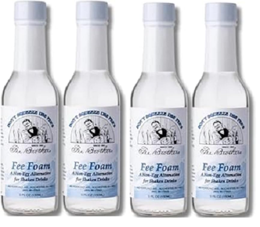 Fee Brothers Fee Foam (4 Pack) A Non-Egg Alternative for Shaken Drinks - Kaizen8