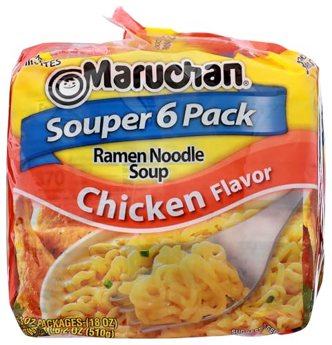 Maruchan Ramen Noodles Chicken Flavor, 3 Ounce, 6 Count (Pack of 1)