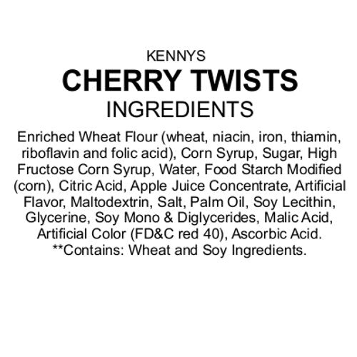 Kenny'S Red Cherry Licorice Twists - 2 Lbs