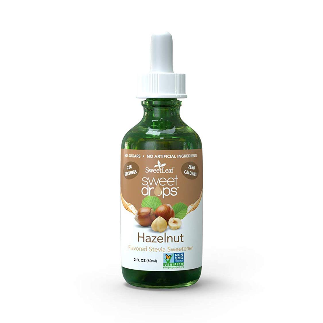 Sweetleaf Sweet Drops Flavored Stevia Sweetener Hazelnut & English Toffee Variety Pack 2Oz