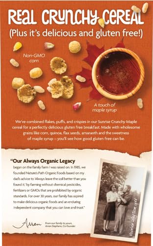 NATURES PATH Organic Gluten Free Crunchy Maple Sunrise Cereal, 10.6 OZ