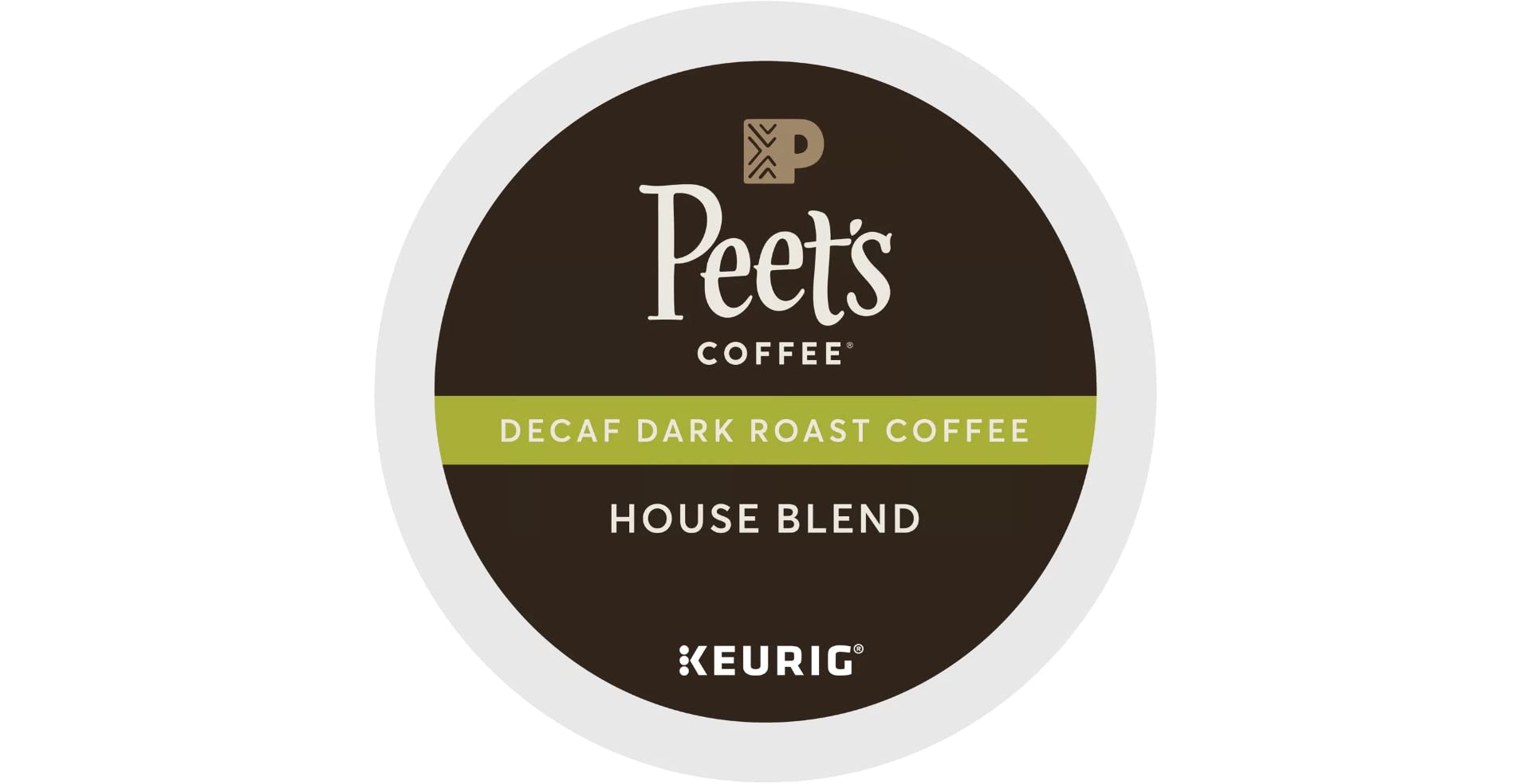 Peets Coffee & Tea Coffee Decaf House Blend K-Cup Portion Pack for Keurig K-Cup malt-inspired, 88 Count