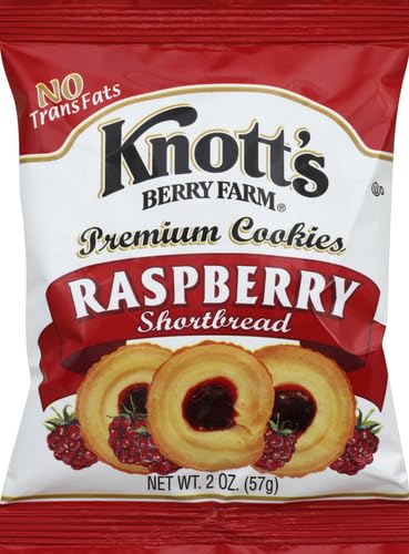 Knotts Berry Farm Raspberry Shortbread Cookies, 2-Ounce Packages, Pack of 8