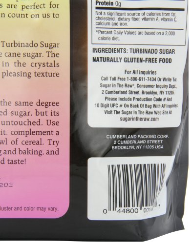 Sugar in the Raw Cane Sugar, 6 Pound (Pack of 2)