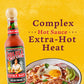 Cholula Hot Sauce, Extra Hot, Product of Mexico, Blend of Arbol & Piquin Peppers for Bringing Extra Hot Heat to Tacos, Eggs, Piz