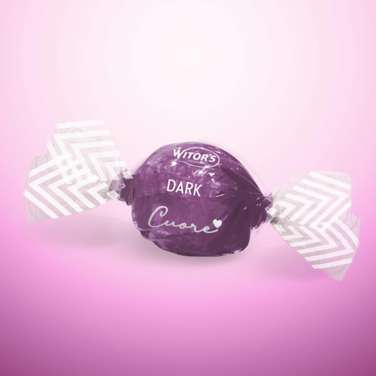 WITORS Cuore Chocolate Truffles, Dark Chocolate, Creamy Filling, 5.11 Ounce