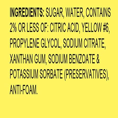 Hypothermias Lemon Ready To Use Gallon (128 Fl. Oz) Hawaiian Snow Cone Flavors Syrup - Shaved Ice, 100% Pure Cane Sugar