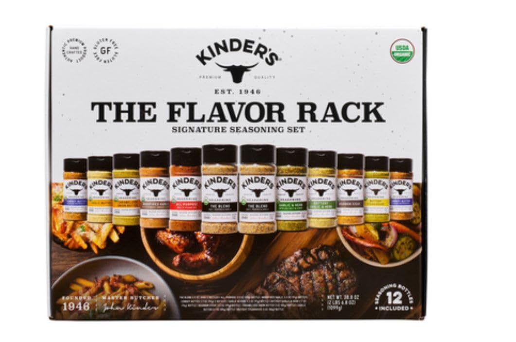 The Flavor Rack Signature Seasoning Gift Set 12 Bottles