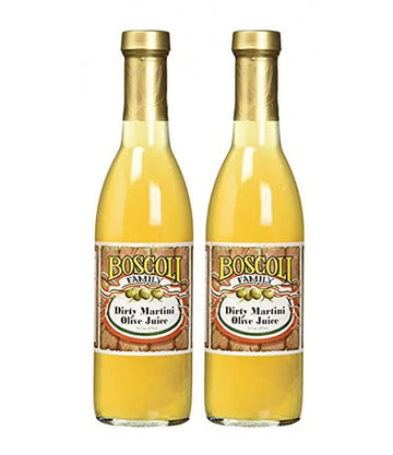 Boscoli Dirty Martini Olive Juice, 12.7 Fl Oz, Pack of 2