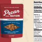 Pecan Nation Cinnamon Flavored Roasted Pecan Halves, 8 oz, Non-GMO, Natural, Antioxidant-Rich, Healthy Snack, Brown