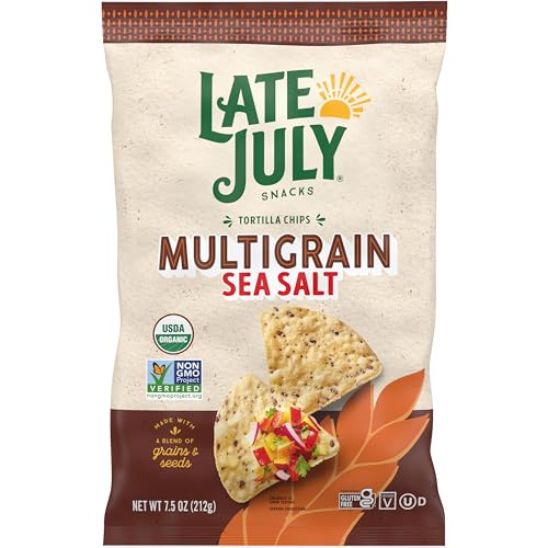 Late July Organic Sea Salt Multigrain Tortilla Chips, 7.5 Ounce