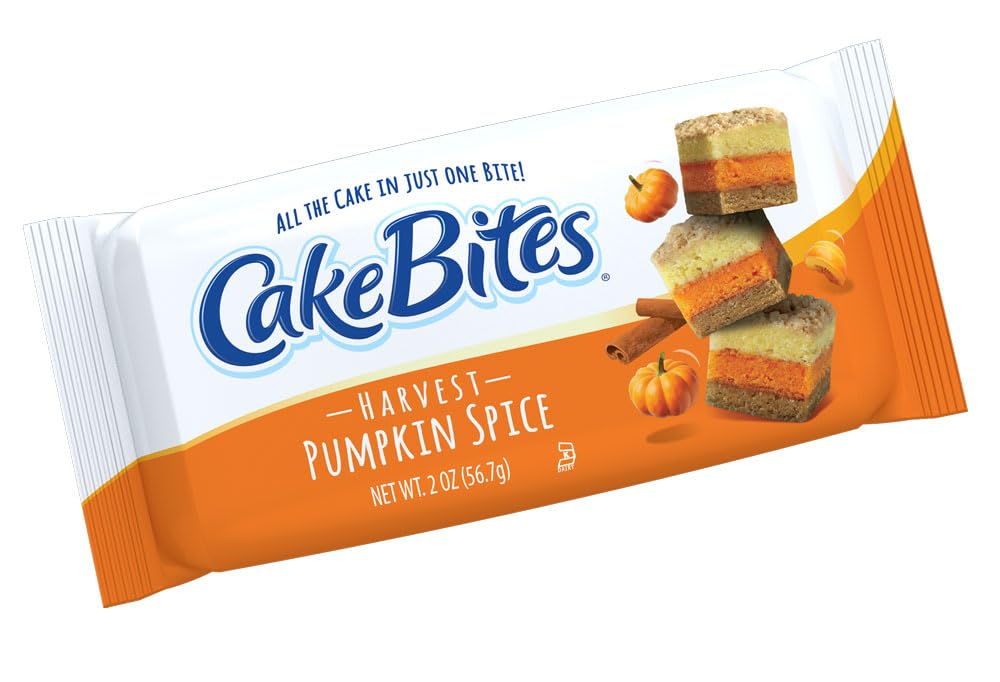 Product name: The Original Cakebites by Cookies United  Grab-and-Go Bite-Sized Snack (Harvest Pumpkin Spice  4 Pack)