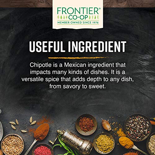 Frontier Co-op Ground Chipotle Peppers, 1-Pound Bulk, Smoky & Earthy Flavor, Ideal for Southwest & Mexican Dishes