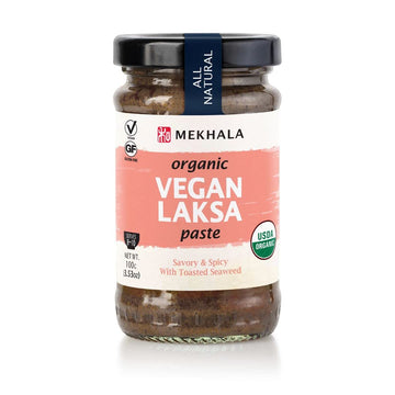 Mekhala Organic Singapore-Style Vegan Laksa Curry Cooking Paste. GLUTEN-FREE. NO ADDED SUGAR. No Heat (3.53oz)