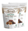 Organic Dried Fruit Mix (Dates, Apricots, Figs) - Vegan, Kosher, Gluten Free, No Added Sugar - Healthy Natural Snacks - 8oz (2-p