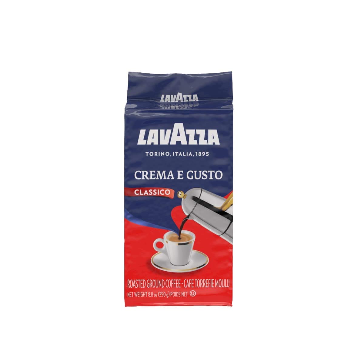 4X Lavazza Crema E Gusto Classico Ground Italian Coffee Espresso 250G