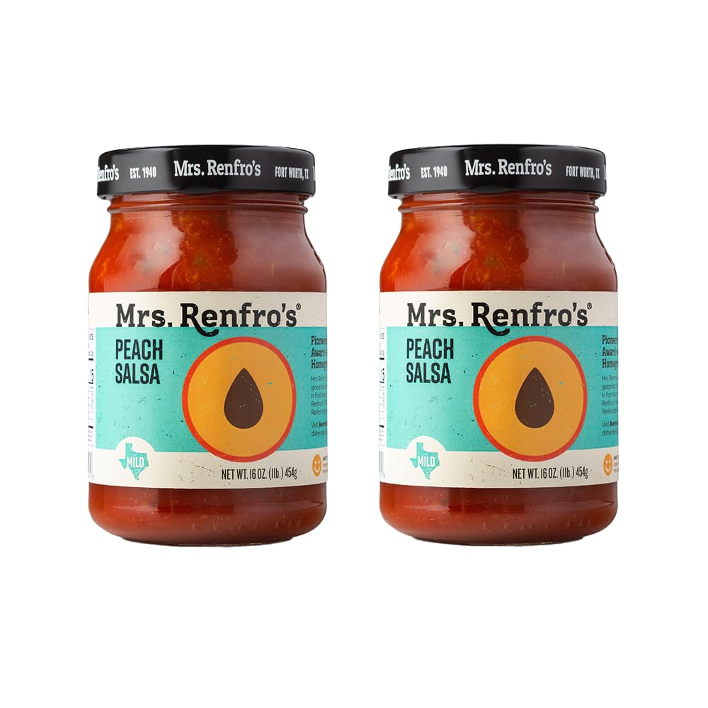 Mrs. Renfros Peach Salsa - Gluten Free (16-Oz. Jars, 2-Pack)
