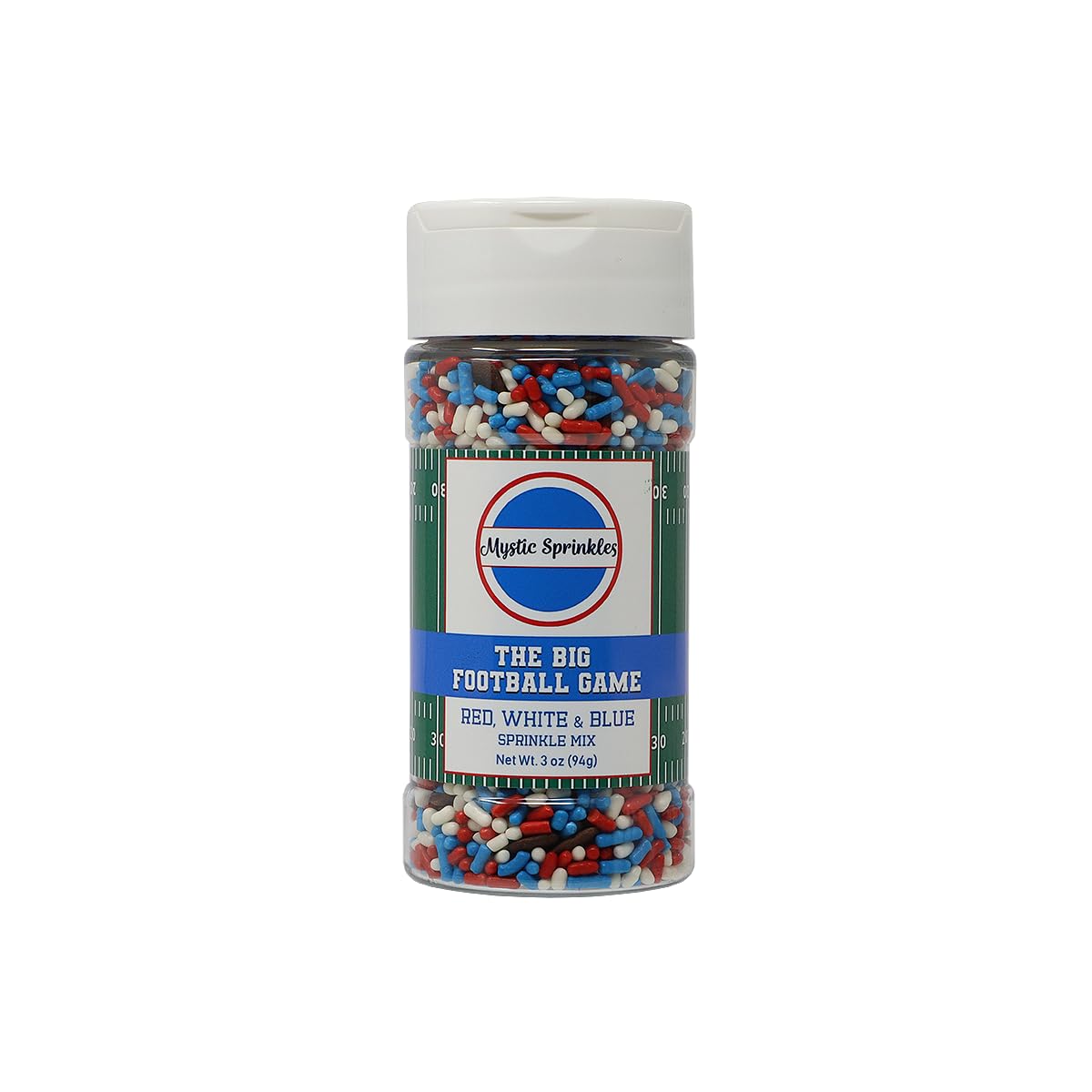 Mystic Sprinkles The Big Football Game Jimmy Mix 3Oz Bottle (Red, White & Blue 3Oz)