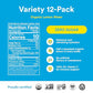 Lemon Perfect 4-Flavor Variety Pack, Hydrating Flavored Lemon Water, Zero Sugar, Delicious and Refreshing, Organic, 15.2 fl oz B
