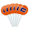 Carroll University Secondary Logo Cupcake Picks Toppers Decoration Set of 6