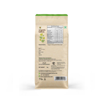 Organic Tattva Moong Dal Yellow Split, 1Kg