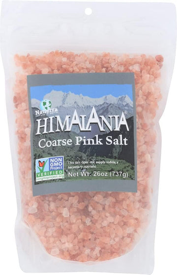 Natierra Himalania Coarse Pink Salt Pouch | Unrefined | 26 Ounce (Pack of 6)