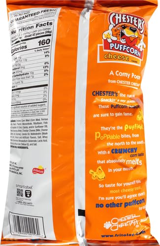 Chesters Cheese Flavored Puff Corn, 4.25 Oz