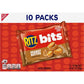 RITZ Bits Peanut Butter Sandwich Crackers, Bulk Lunch Snacks, 40 Snack Packs (4 Boxes)
