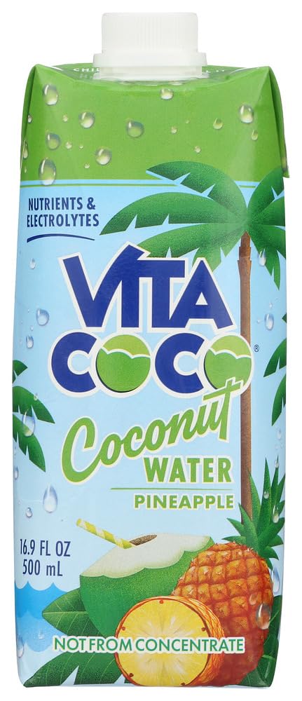 Vita Coco Coconut Water, Pineapple, 16.9 Fl Oz