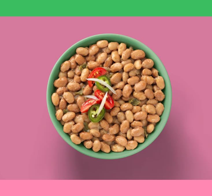 Fillo'S Tex Mex Pinto Beans - Ready To Eat Beans, Gluten-Free, Preservative-Free, Microwavable, Non-Gmo, Vegan Friendly, Plant P