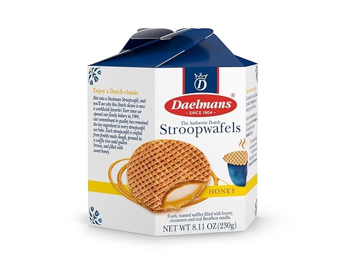 Daelmans Stroopwafels Dutch Waffles, Jumbo Honey, 10.23 Oz (Pack of 3), Kosher Dairy