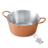 J-kitchens Tempura Pot, Copper, 7.1 inches (18 cm), For Gas Fire, Made in Japan, Original, T-shirt, Can Opener, Included