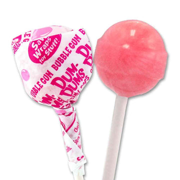 Dum Dums Lollipops Bubble Gum Flavor 1-50 Ct Bag