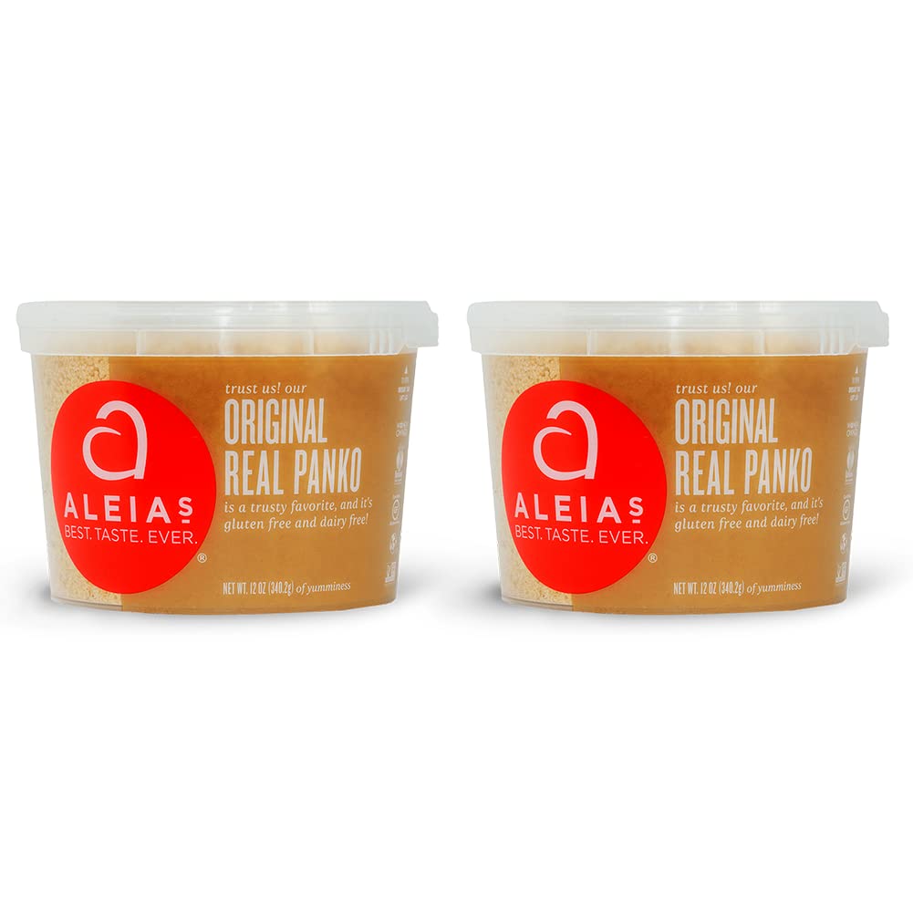 Aleia'S Best. Taste. Ever. Panko Original - 12 Oz / 2 Pack - Authentic Taste, Crunchy Breading For Gluten Free Recipes, Certified Gluten Free, Non-Gmo, Dairy Free, Low Sodium, Kosher