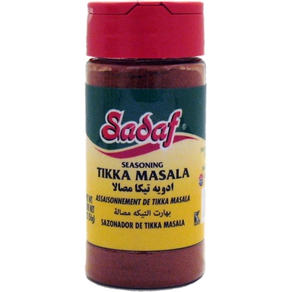 Sadaf Tikka Masala Seasoning - Tikka Masala Spice For Cooking And Food Seasoning - Chicken Tikka Masala Spice -Mediterranean Cuisine - Kosher - 2 Oz Bottle With Shaker Top