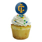 Ithaca College Secondary Logo Cupcake Picks Toppers Decoration Set Of 6