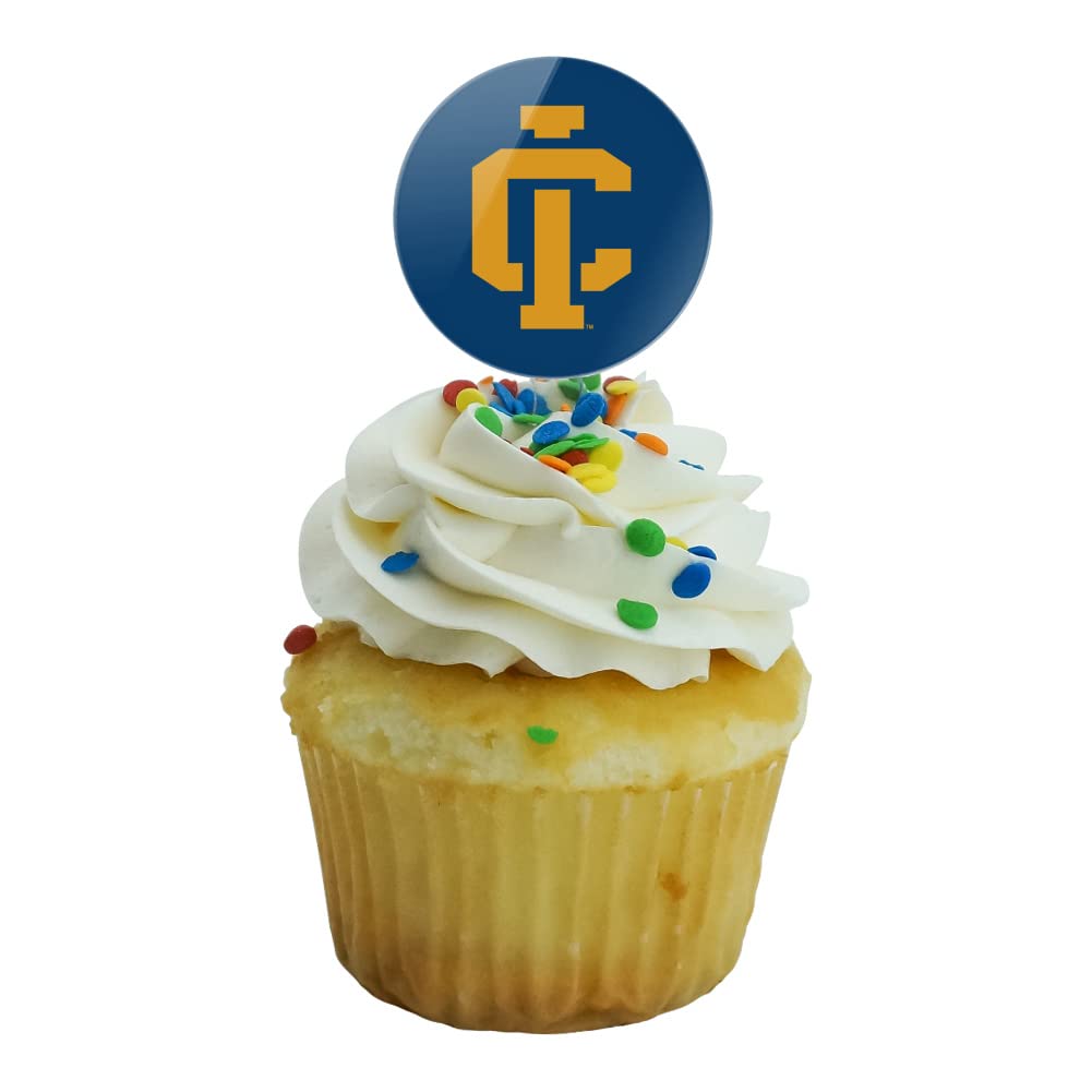 Ithaca College Secondary Logo Cupcake Picks Toppers Decoration Set Of 6