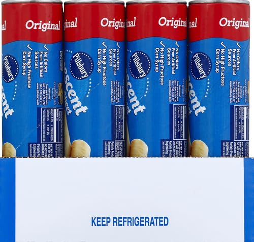Pillsbury Crescent Dough Sheet, Original, Refrigerated Canned Pastry Dough, 1 Sheet, 8 oz