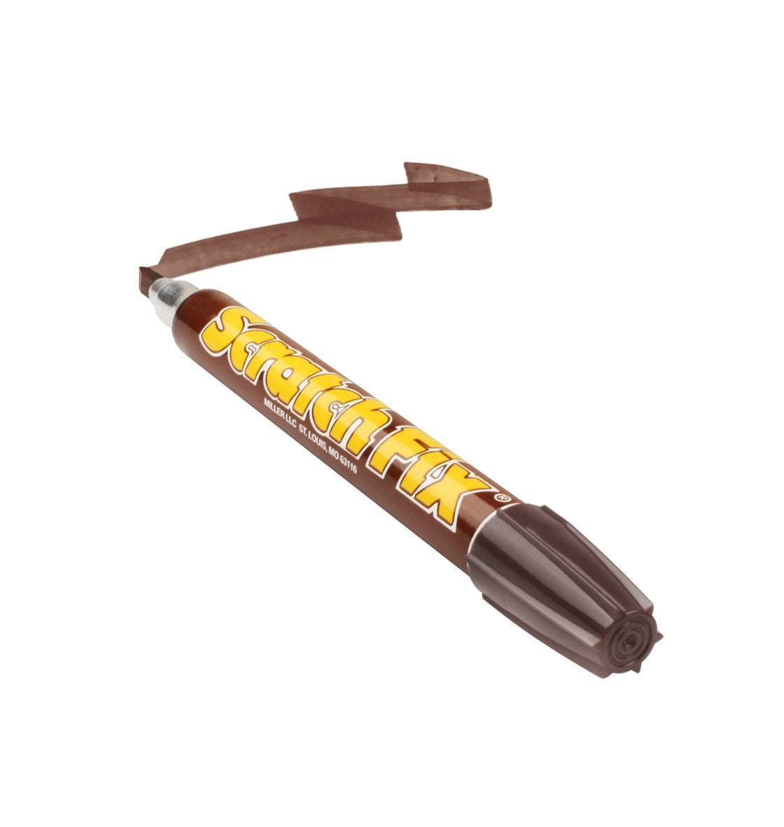 Miller Sf1204 Wood Stain Scratch Fix Pen / Wood Repair Marker - Red Brown Wood